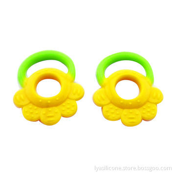 Baby teether, made of food grade silicone, help baby teeth growing, many shapes, OEM welcomed